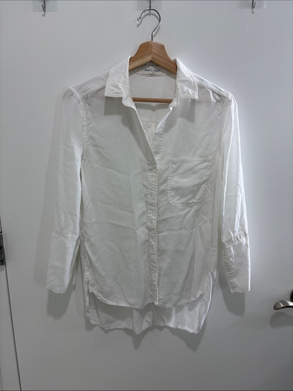 Bella Dahl Cream Button-Down Collared Shirt
